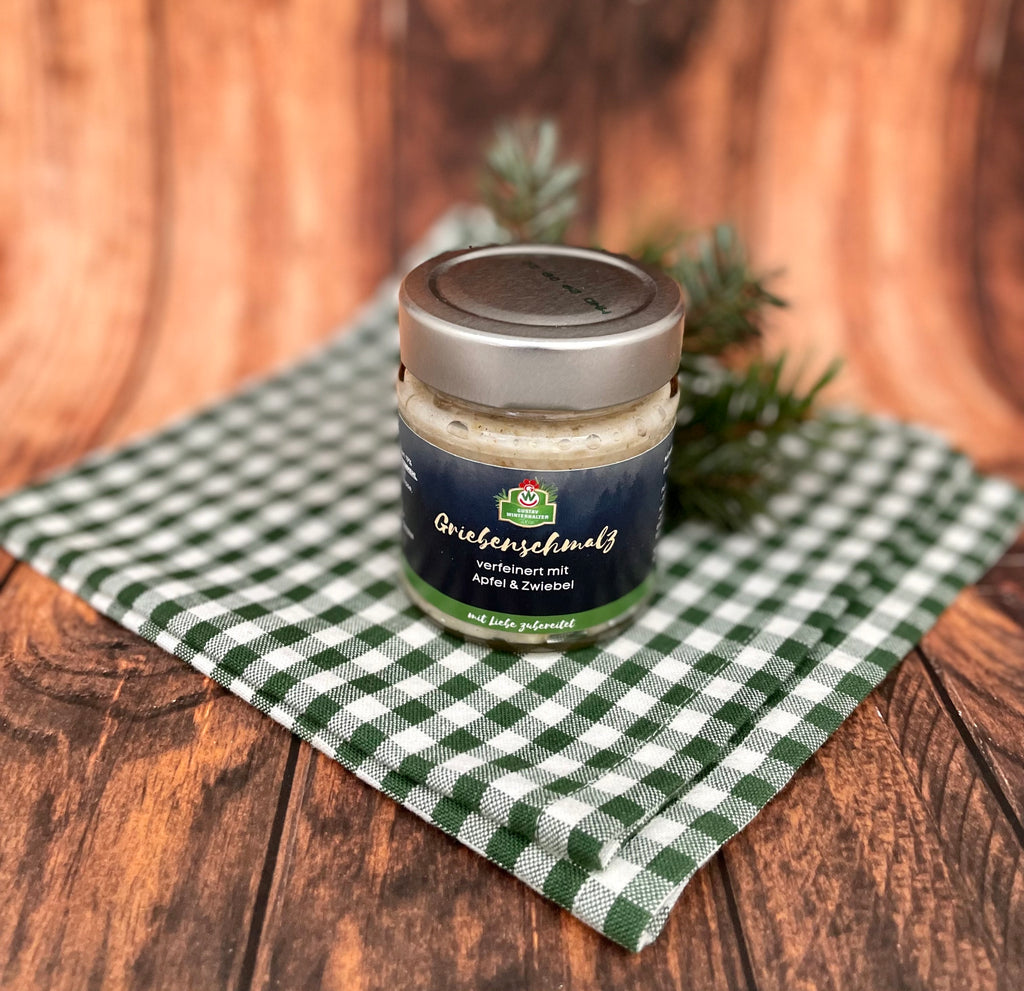 Apfelgriebenschmalz ca. 110g – Metzgerei Gustav Winterhalter Apfelgriebenschmalz ca. 110g – Metzgerei Gustav Winterhalter